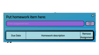 Homework Tracker and Reminder