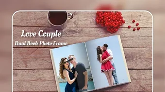 Love Couple Dual Photo Frame