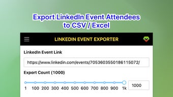 Event Attendees Export for LinkedIn™️