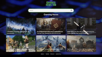 Gaming News Tab