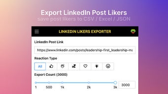 Likers Export for LinkedIn™️