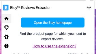 Etsy Reviews Extractor