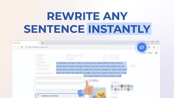 Sentence Rewriter for Google Chrome - Extension Download