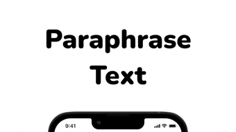 Paraphrase - Reword Tool