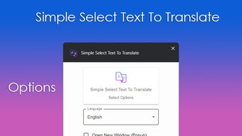 Simple Select Text To Translate