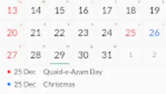 Pakistan Calendar