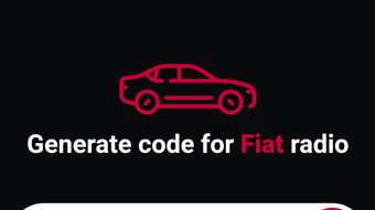 Fiat radio code generator