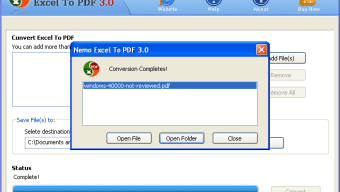Nemo Excel To PDF
