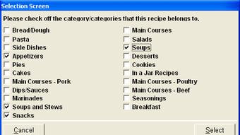 Electronic Recipe Manager