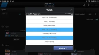 DIRECTV FOR BUSINESS Remote