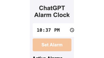 ChatGPT Alarm Clock