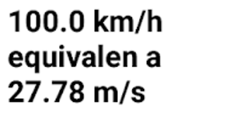 Kilometers per hour kmh to