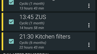 Alarm clock  calendar  tasks