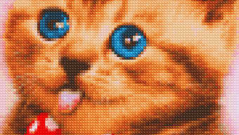 Cross stitch pixel art game