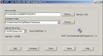 JASP (Just Another file Split Program)