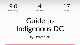 Guide to Indigenous DC