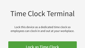 Time Clock Terminal