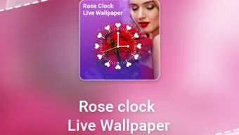 Rose Clock Live wallpaper