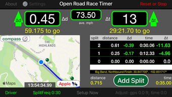 Open Road Race Timer