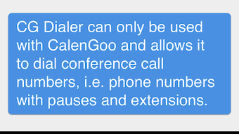 CG - Conference Call Add-On