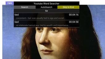 YouTube Word Searcher