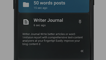 Word Counter - Writer Journal