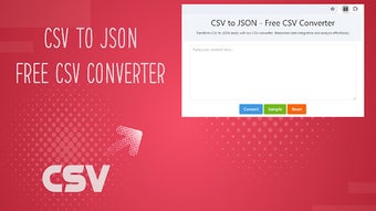 CSV to JSON - Free CSV Converter