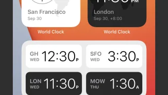 World Clock Widgets
