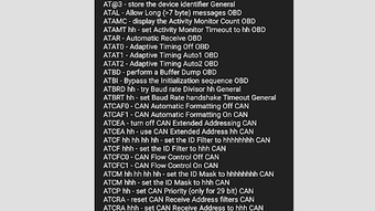 ELM327 Terminal Command