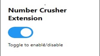 Number Crusher Extension