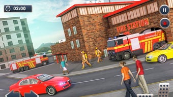 Firefighter Truck Rescue Drive Hero