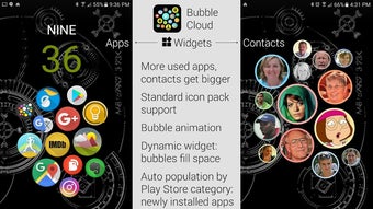 Bubble Cloud Widgets  Folders for phonestablets