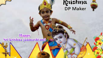 Shri Krishna DP Maker : Lord Krishna Profile Maker