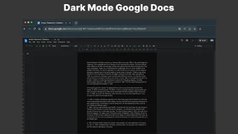 Dark Mode Google Docs