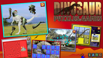 Kids dinosaur puzzles and number games