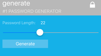 1 Password Generator