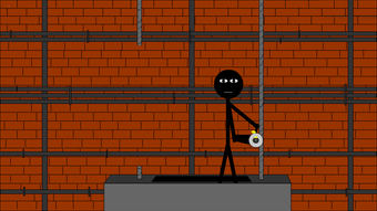 Stickman escape lift