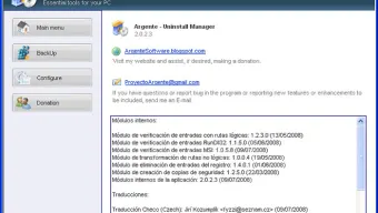 Argente Uninstall Manager
