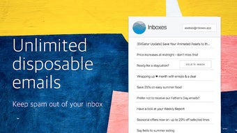 Inboxes: unlimited temporary email addresses