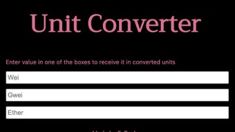 Unit Converter