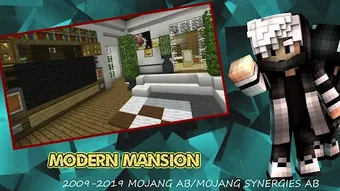 Map Modern Mansion: MCPE House