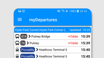 Departures Widget: Timetables