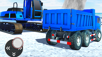 Snow Excavator Road Truck Game