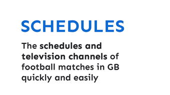 Football and TV: Matches guide