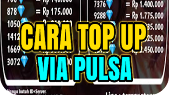 Cara TopUp Diamond Pakai Pulsa