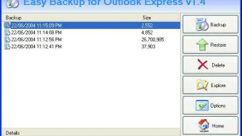Easy Backup for Outlook Express