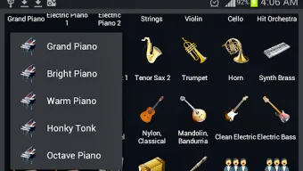 Strings and Piano Keyboard