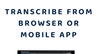 Transcribe Speech to Text