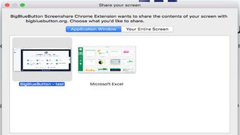 BigBlueButton Screenshare Extension