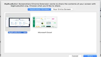 BigBlueButton Screenshare Extension